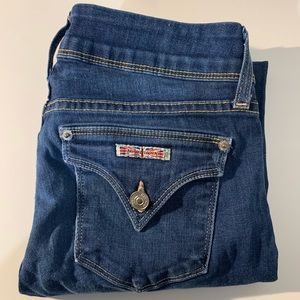 hudson collision mid rise skinny jeans